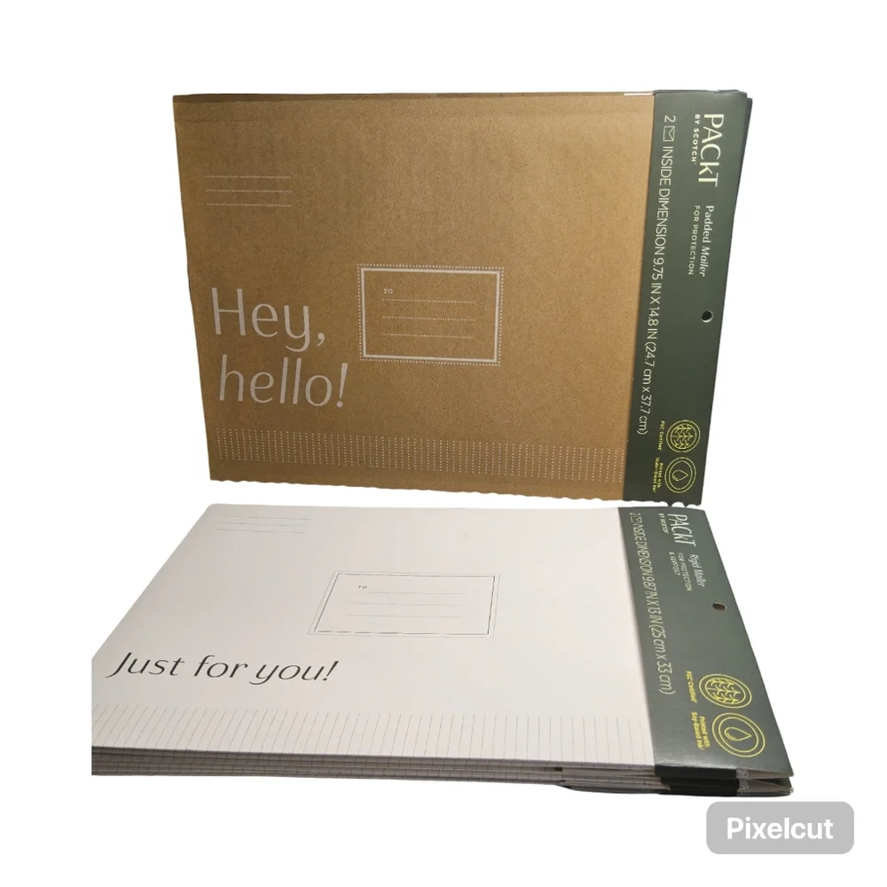 NWOT Pack T By Scotch White Expanding Mailer Envelopes and padded mailer